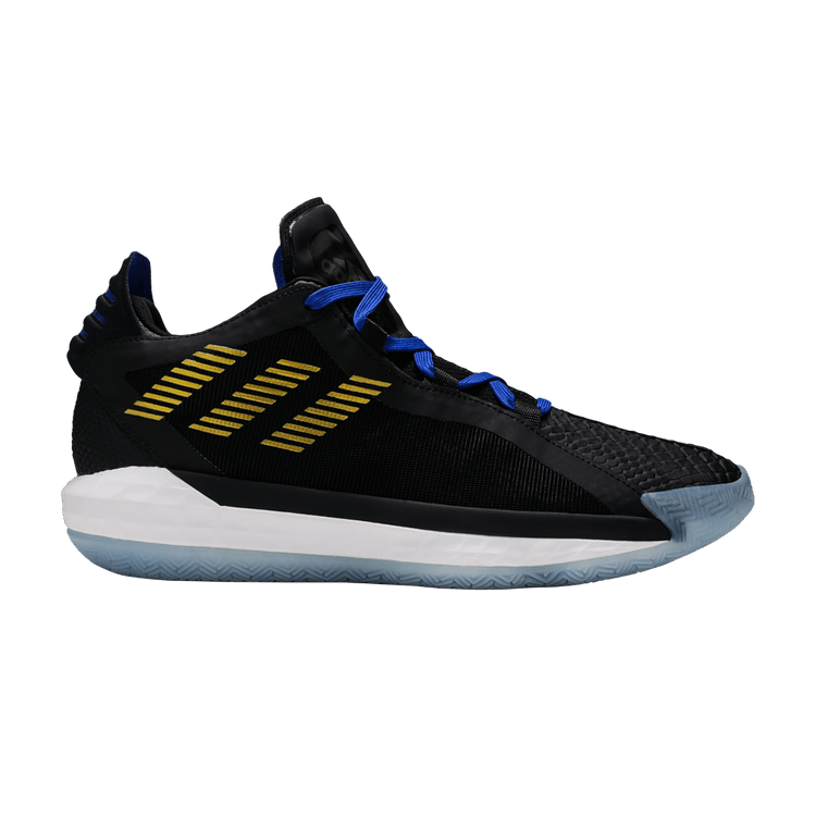 Adidas Dame 6 'Stone Cold' — Black/Metallic Gold/Royal