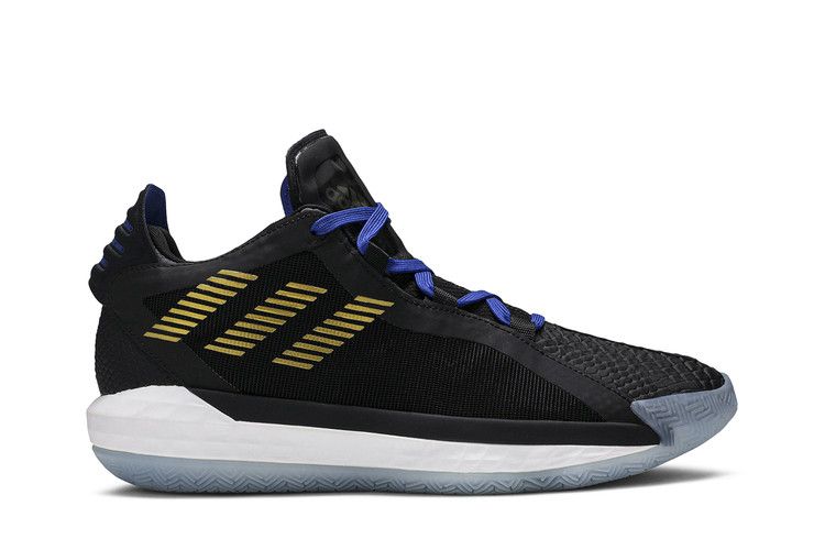Adidas Dame 6 'Stone Cold' — Black/Metallic Gold/Royal