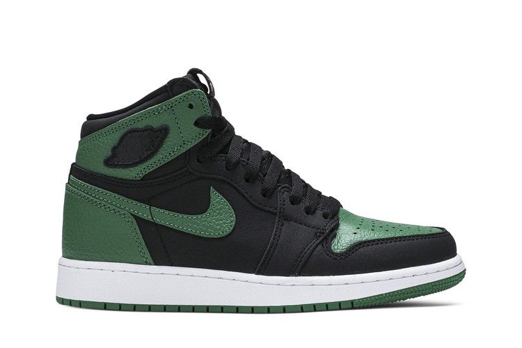 Air Jordan 1 Retro High OG GS 'Pine Green 2.0' — Black/Pine Green/White/Gym Red