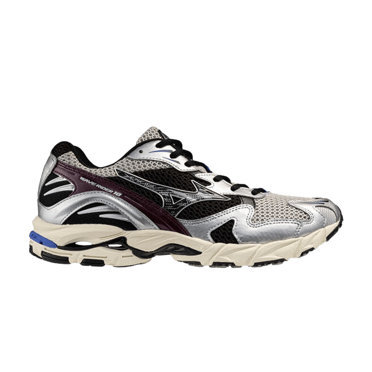 Mizuno Wave Rider 10 'Harbor Mist Black Fig' — Harbor Mist/Black/Fig