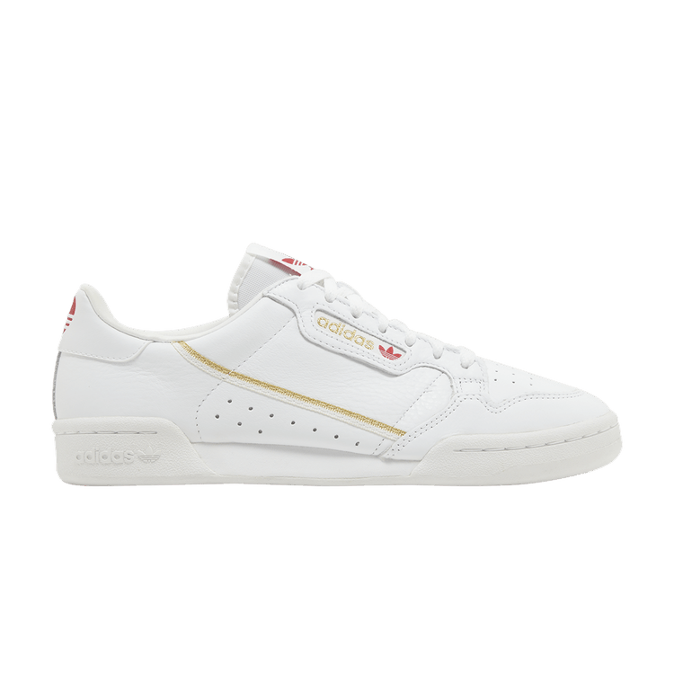 Adidas Continental 80 'Valentine's Day' — Cloud White/Scarlet/Gold Metallic