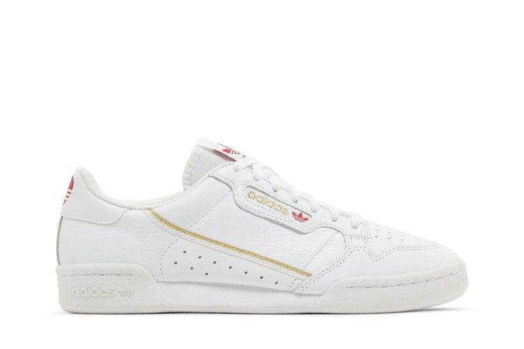 Adidas Continental 80 'Valentine's Day' — Cloud White/Scarlet/Gold Metallic