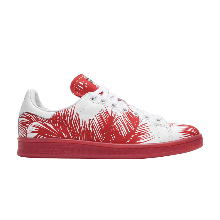 Pharrell x BBC x adidas Stan Smith 'Palm Tree Pack' — ftwht/red/red