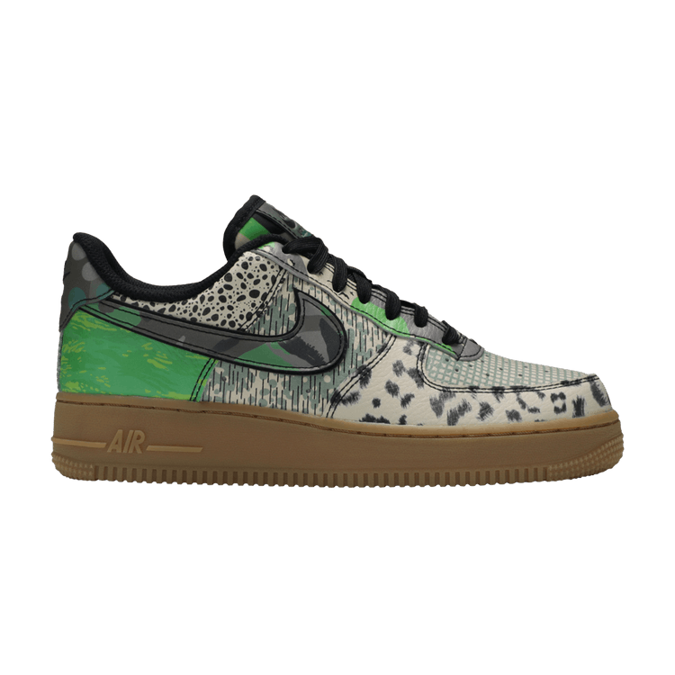 Nike Air Force 1 Low QS 'Chicago' — Black/Black/Green Spark