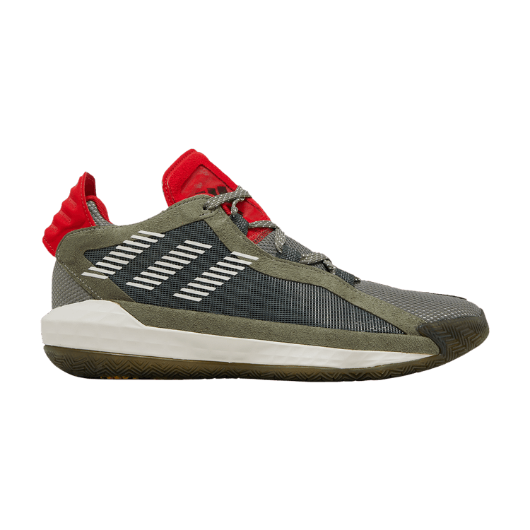 adidas Dame 6 'Legacy Green Red' — Legacy Green/Orbit Grey/Red