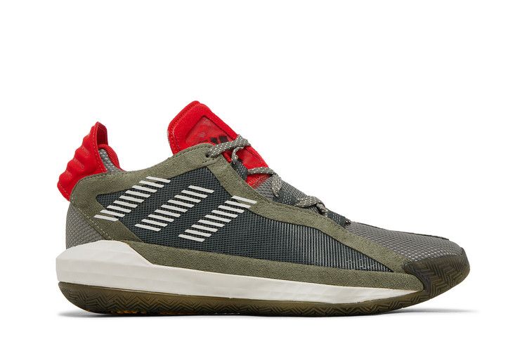 adidas Dame 6 'Legacy Green Red' — Legacy Green/Orbit Grey/Red