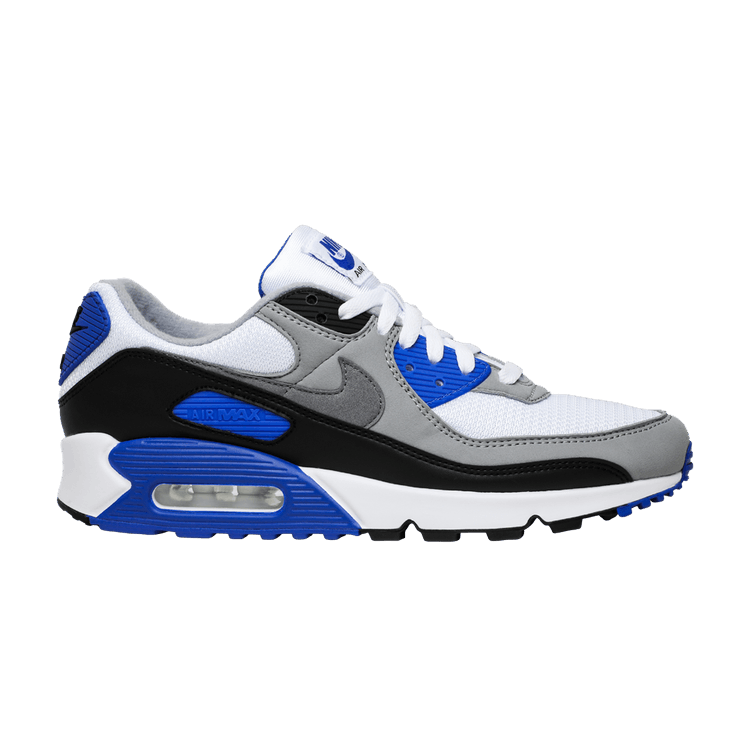 Nike Air Max 90 'Hyper Royal' — White/Particle Grey/Hyper Royal/Black