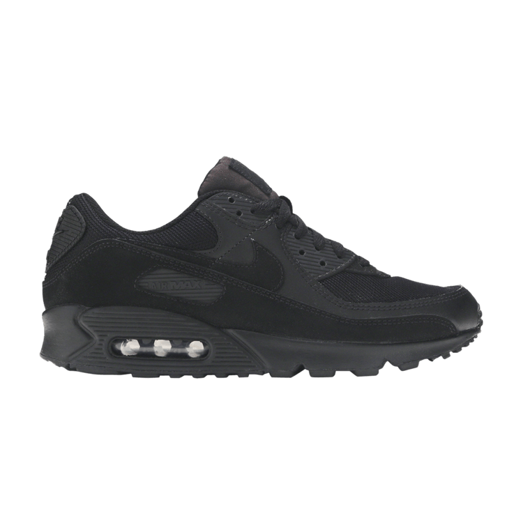 Nike Wmns Air Max 90 Recraft 'Triple Black' — Blac/Black/Black/White