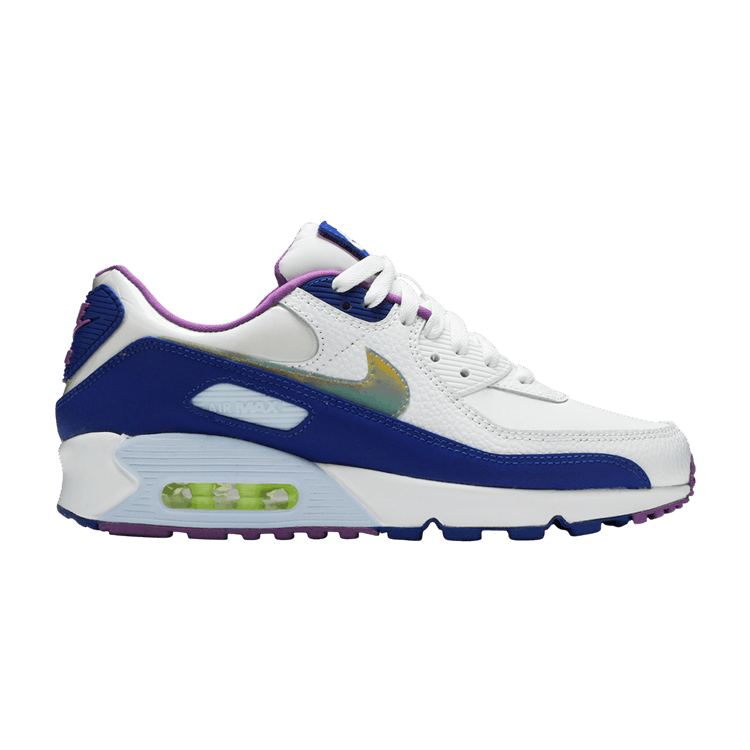 Nike Air Max 90 'Easter' — White/Washed Coral/Hyper Blue/Multi-Color