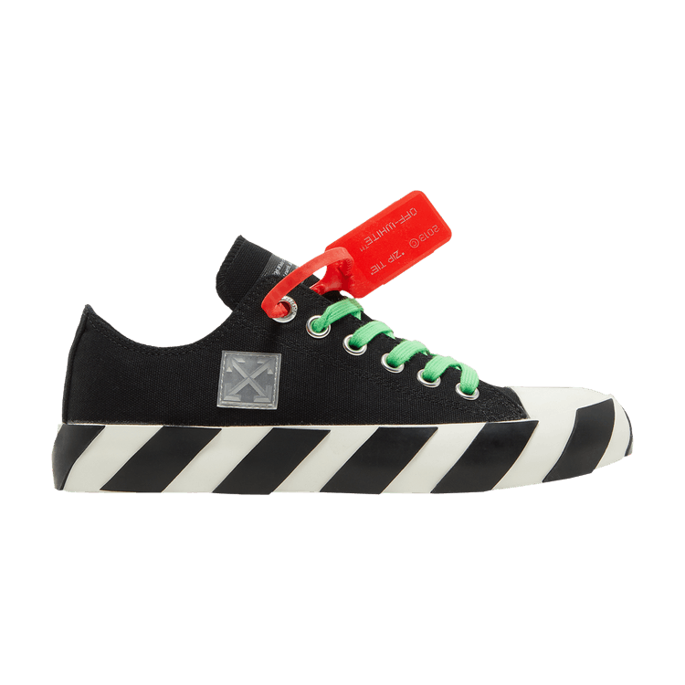 Off-White Vulc Sneaker 'Black' — Black/White/Green