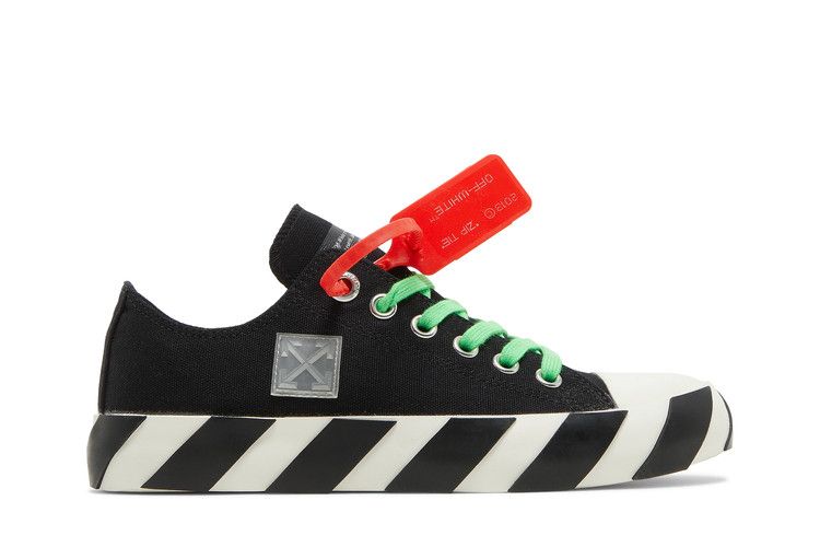 Off-White Vulc Sneaker 'Black' — Black/White/Green