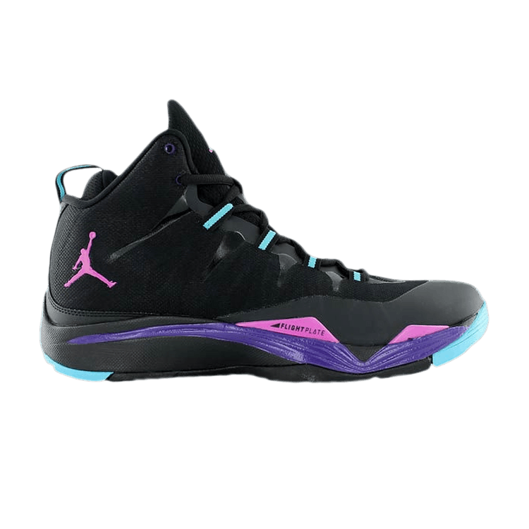 Air Jordan Super.Fly 2 'Bel Air' — Black/Club Pink/Court Purple/Gamma Blue