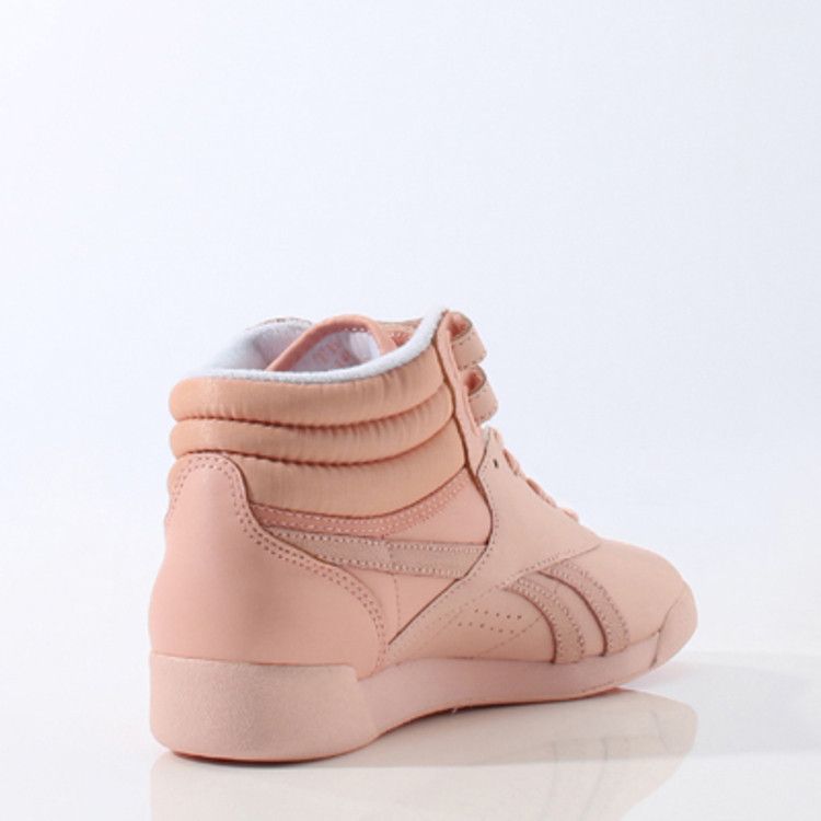 Reebok Freestyle Hi Spirit Coral Glow — Coral Glow / White