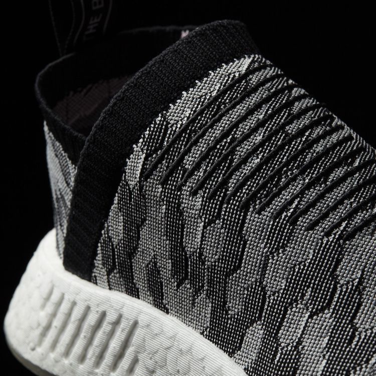 Adidas Wmns NMD_CS2 Primeknit 'Grey White' — Core Black/Core Black
