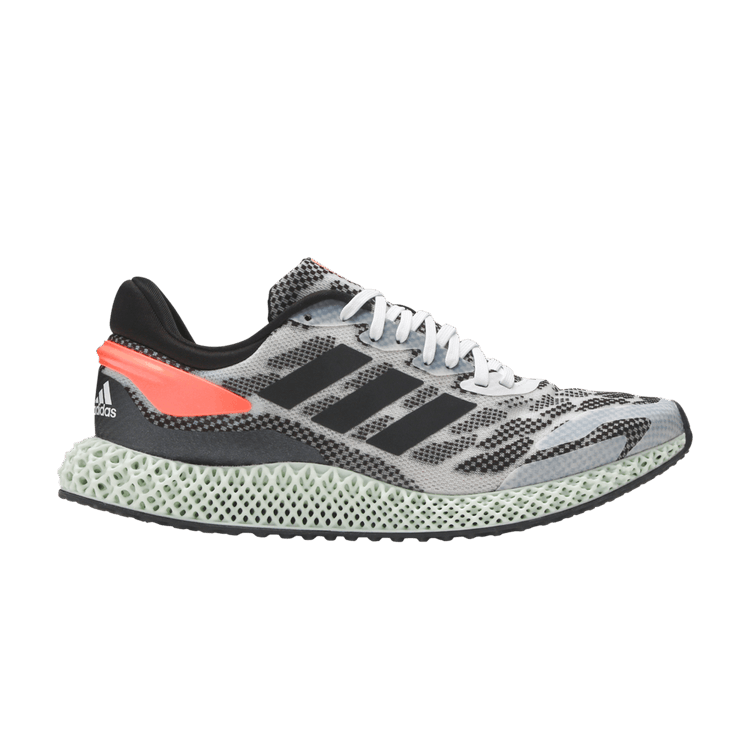 adidas 4D Run 1.0 'White Signal Coral' — Footwear White/Core Black/Signal Coral