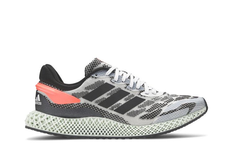 adidas 4D Run 1.0 'White Signal Coral' — Footwear White/Core Black/Signal Coral