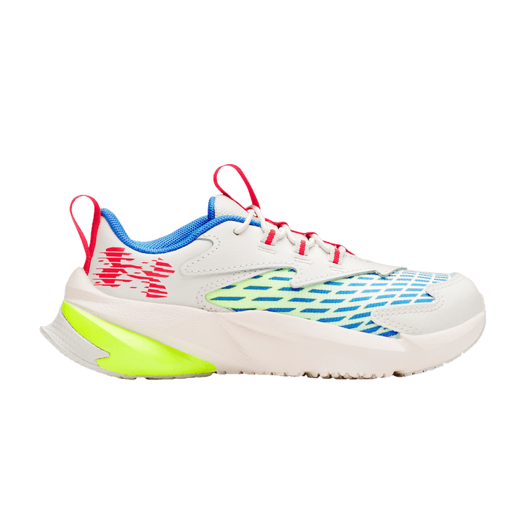 Under Armour Scramjet 7 PS 'Summit White High Vis Yellow Racer Red' — Summit White/High Vis Yellow/Racer Red