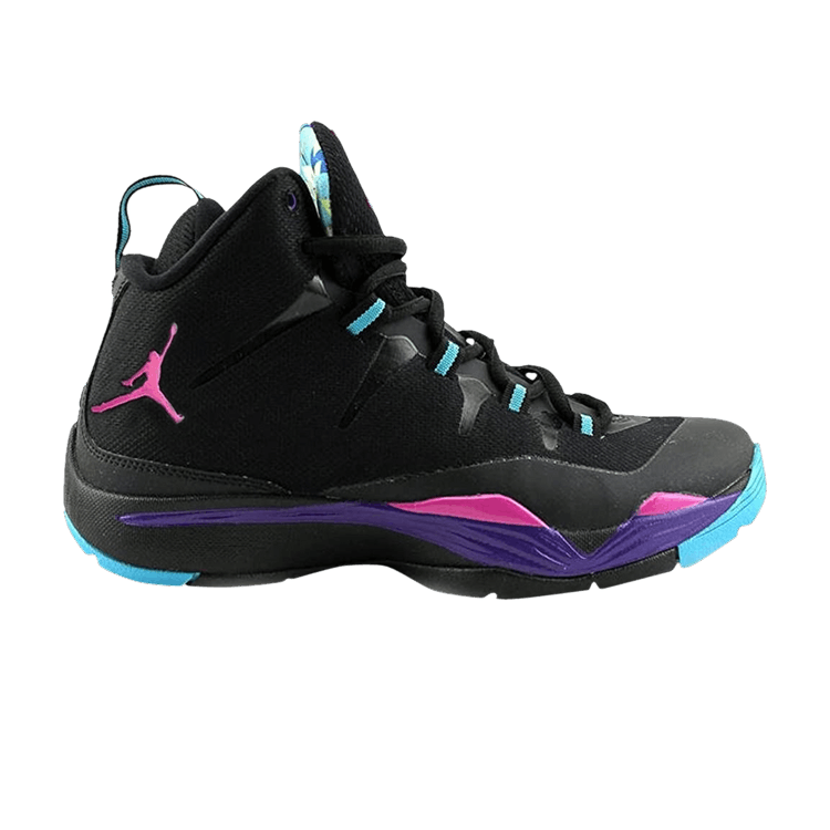Air Jordan Super.Fly 2 GS 'Black Club Pink' — Black/Club Pink/Court Purple/Gamma Blue