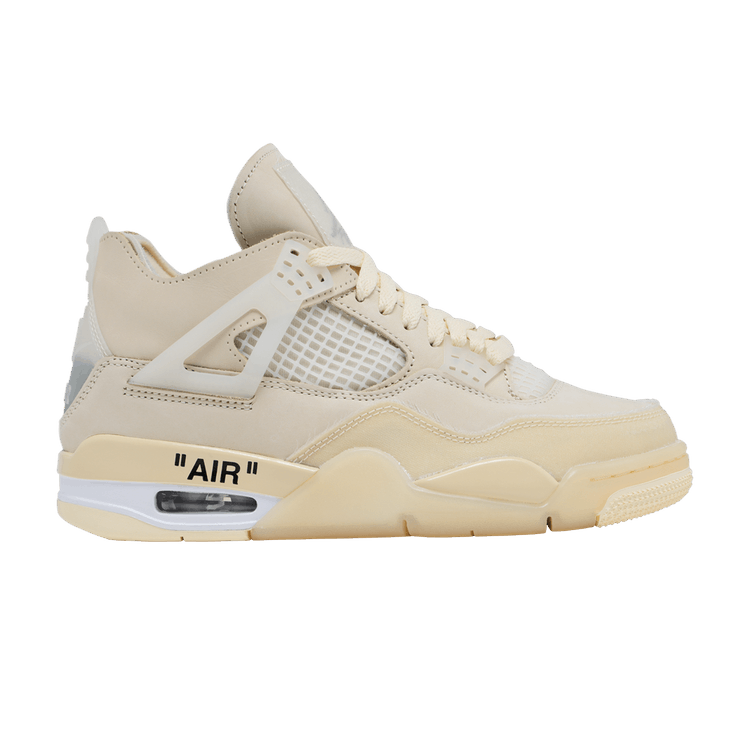 Off-White x Wmns Air Jordan 4 Retro SP 'Sail' — Sail/Muslin/White/Black
