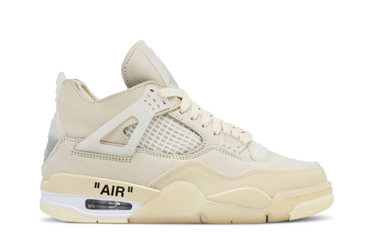 Off-White x Wmns Air Jordan 4 Retro SP 'Sail' — Sail/Muslin/White/Black