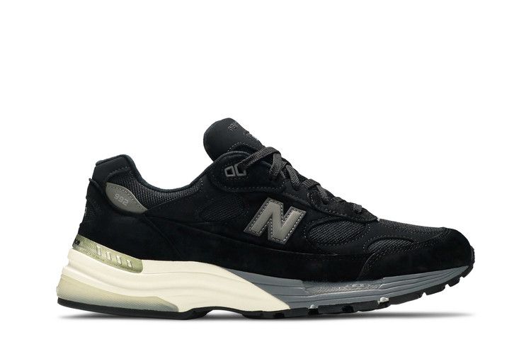 New Balance 992 Made in USA 'Black Grey' — Black/Grey/White