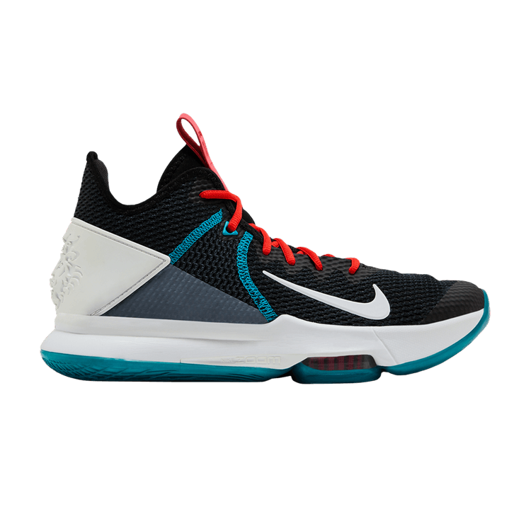 Nike LeBron Witness 4 'Black Red Glass Blue' — Black/Chile Red/Glass Blue/White