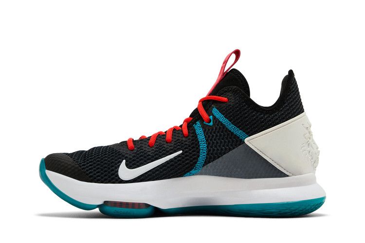 Nike LeBron Witness 4 'Black Red Glass Blue' — Black/Chile Red/Glass Blue/White