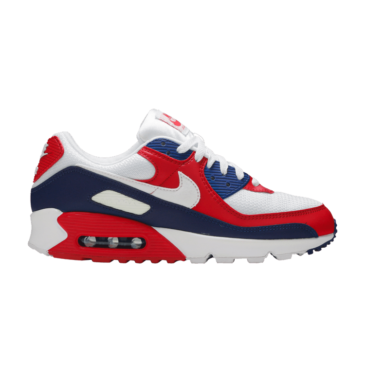 Nike Air Max 90 'USA 2020' — White/Obsidian/University Red/White