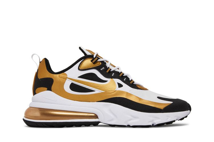Nike Air Max 270 React 'Metallic Gold' — White/Black/Metallic Gold (2)