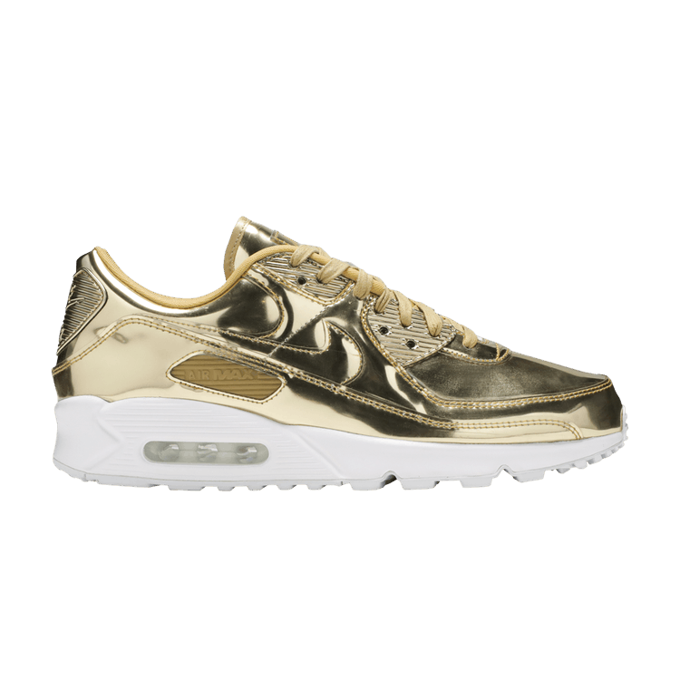Nike Women's Air Max 90 'Metallic Pack - Gold' — Metallic Gold/Metallic Gold/Club Gold