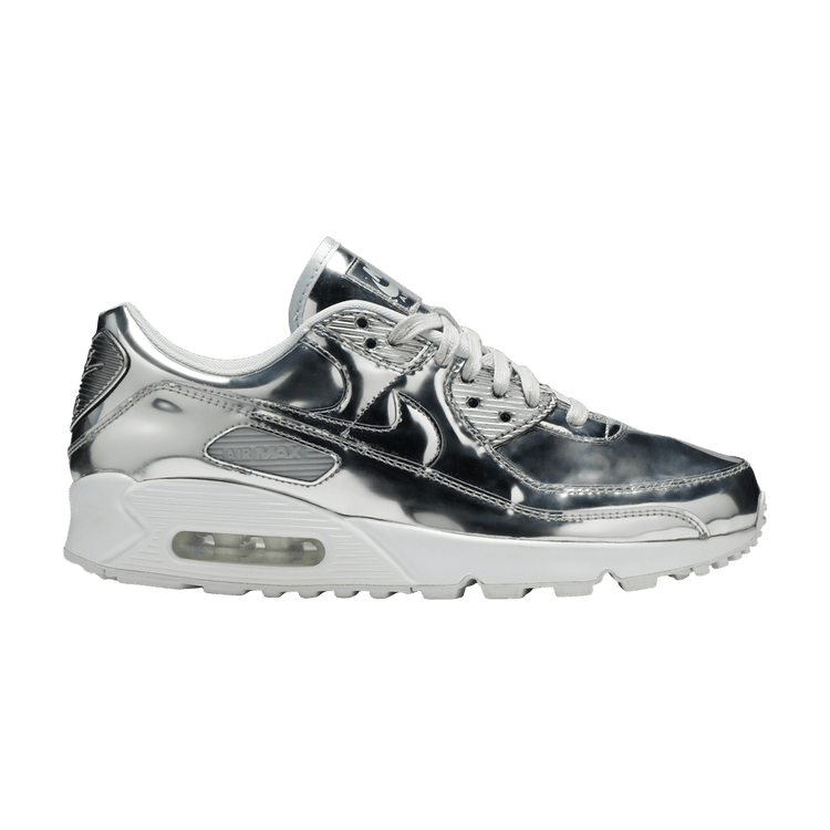 Nike Wmns Air Max 90 'Metallic Pack - Chrome' — Silver Chrome/Chrome/Pure Platinum