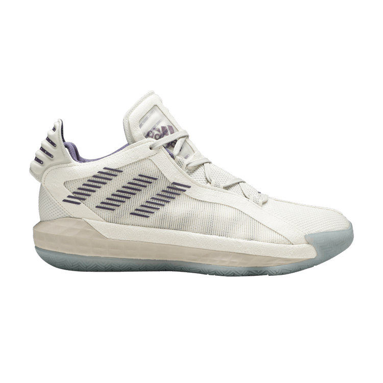 Adidas Dame 6 'Weber State' PE — Core White/Tech Purple/Core Black