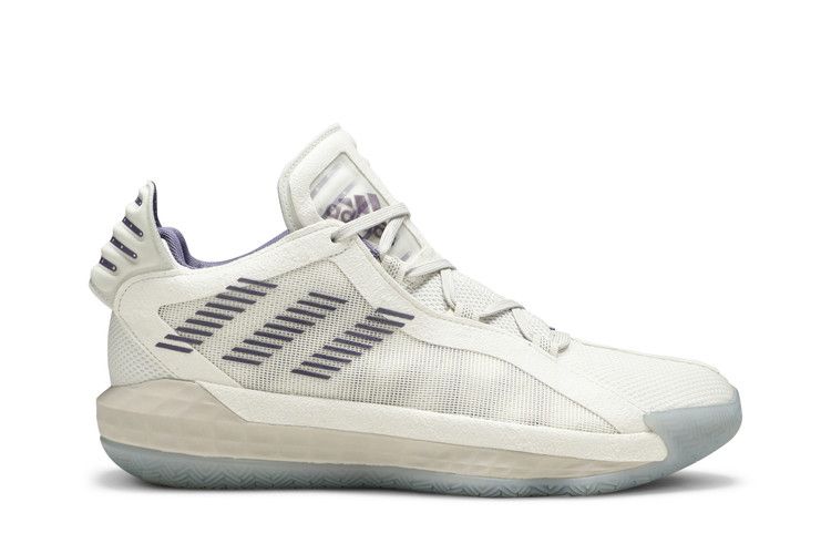 Adidas Dame 6 'Weber State' PE — Core White/Tech Purple/Core Black