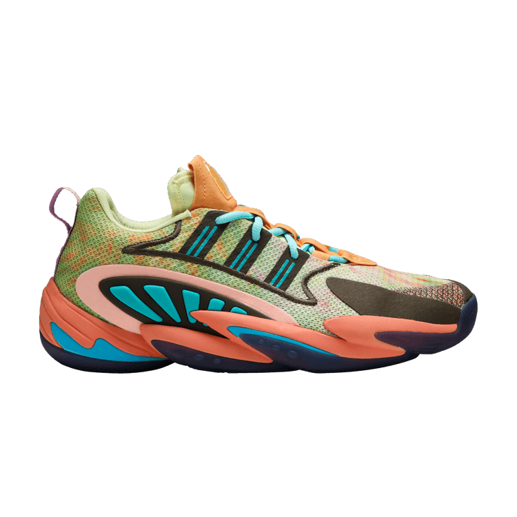 Pharrell x adidas Crazy BYW 2.0 'Chalk Coral' — Yellow Tint/Chalk Coral/Trace Purple