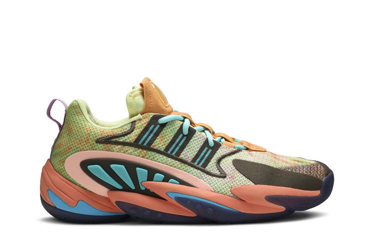 Pharrell x adidas Crazy BYW 2.0 'Chalk Coral' — Yellow Tint/Chalk Coral/Trace Purple