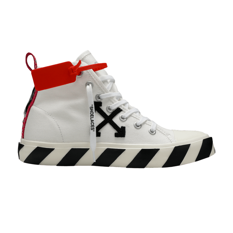 Off-White Vulc Sneaker Mid 'White Black' — White/Black/White