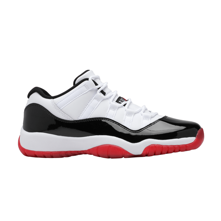 Air Jordan 11 Retro Low GS 'Concord-Bred' — White/University Red/Black/True Red