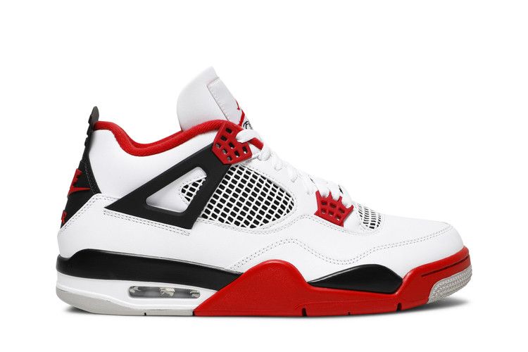 Air Jordan 4 Retro OG 'Fire Red' 2020 — White/Black/Tech Grey/Fire Red