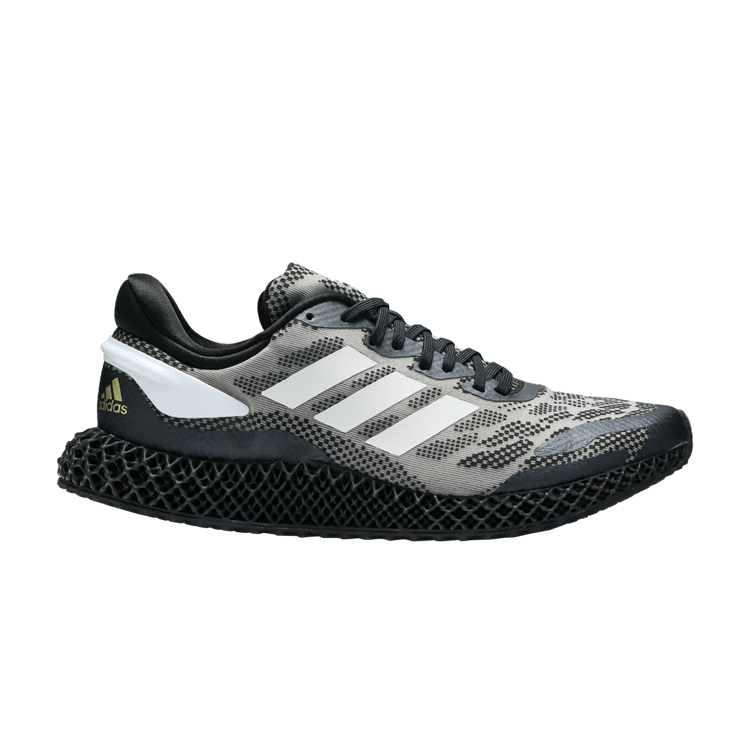 Adidas 4D Runner 1.0 'Core Black' — Core Black/Cloud White/Gold Metallic