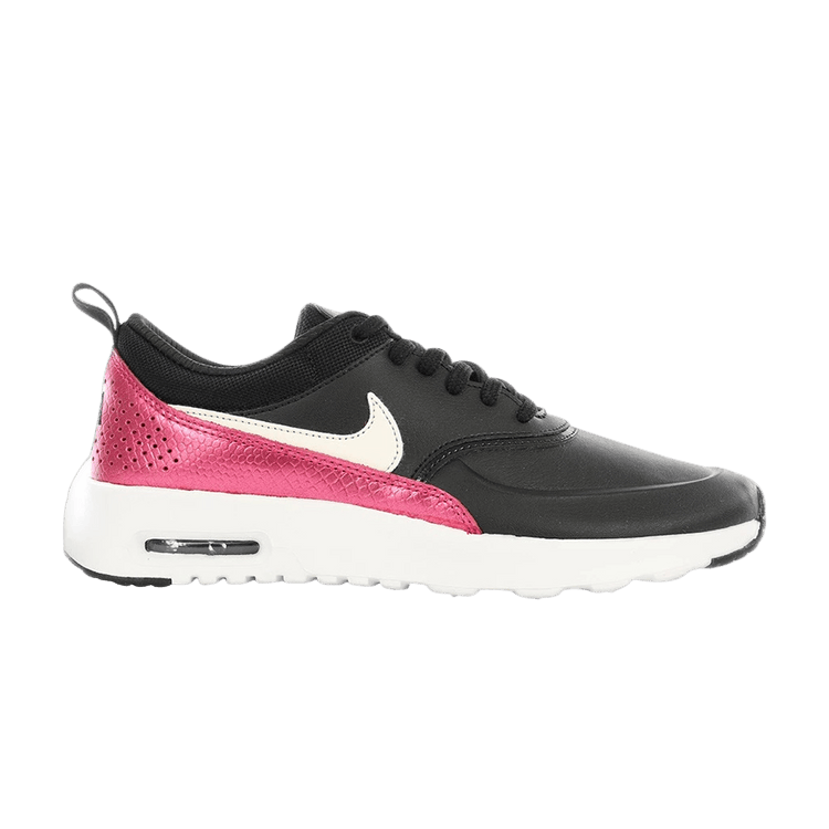 Nike Wmns Air Max Thea Premium 'Black Wild Cherry' — Black/Sail/Wild Cherry