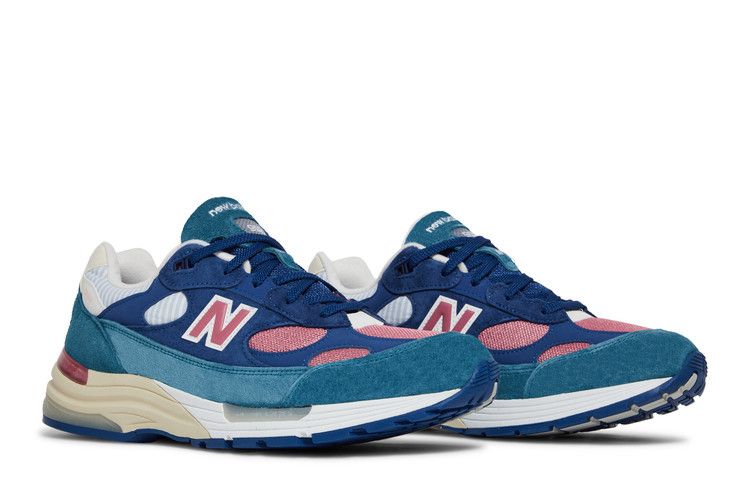 New Balance 992 Made in USA 'Tropical' — Blue/Teal/Rose