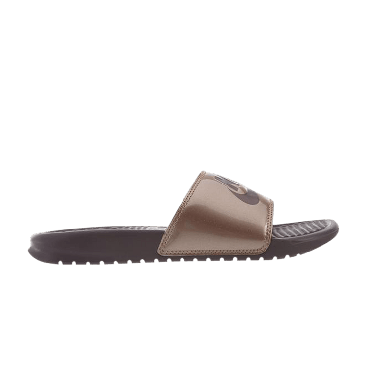 Nike Wmns Benassi JDI 'Metallic Red Bronze' — Metallic Red Bronze/Mahogany Mink