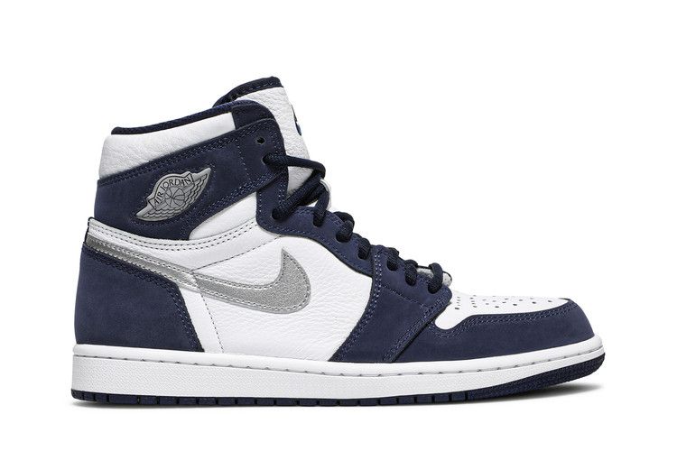 Air Jordan 1 Retro High CO.JP 'Midnight Navy' 2020 — White/Midnight Navy/Metallic Silver