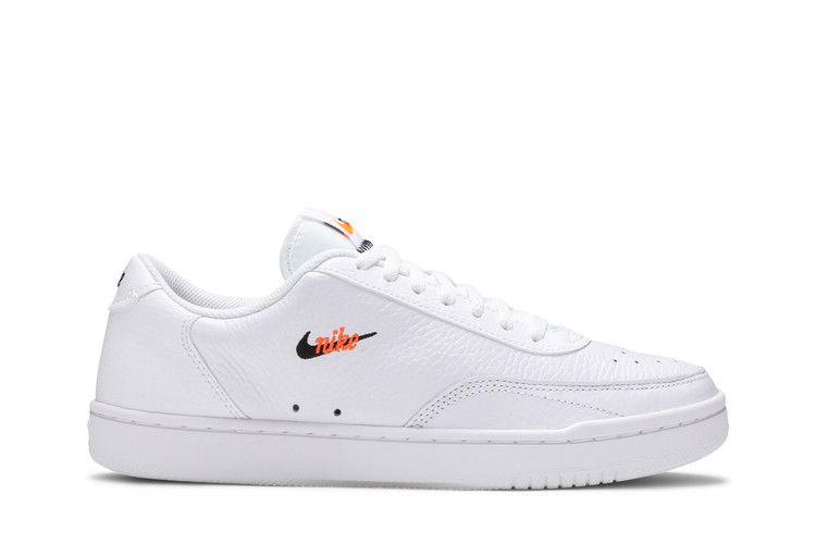 Nike Wmns Court Vintage Premium 'White' — White/Total Orange/Black