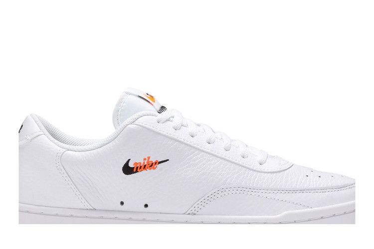 Nike Wmns Court Vintage Premium 'White' — White/Total Orange/Black