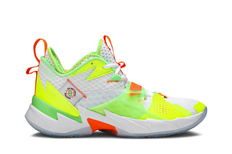 Air Jordan Why Not Zer0.3 'Splash Zone' — White/Volt/Total Orange/Rage Green