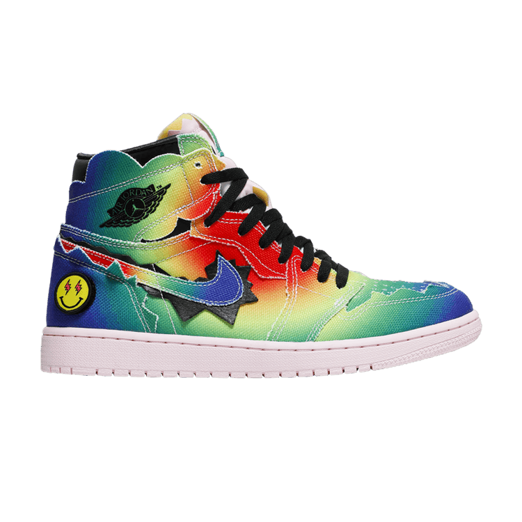 J. Balvin x Air Jordan 1 Retro OG High 'Colores Y Vibras' — Multi-Color/Black/Pink Foam/Multi-Color