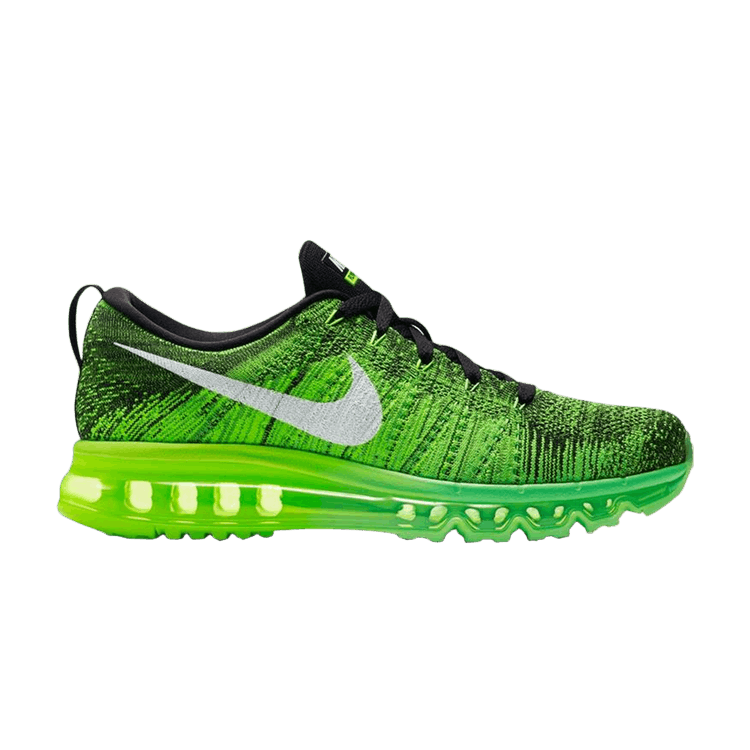 Nike Flyknit Air Max — Black/Volt/Voltage Green/White