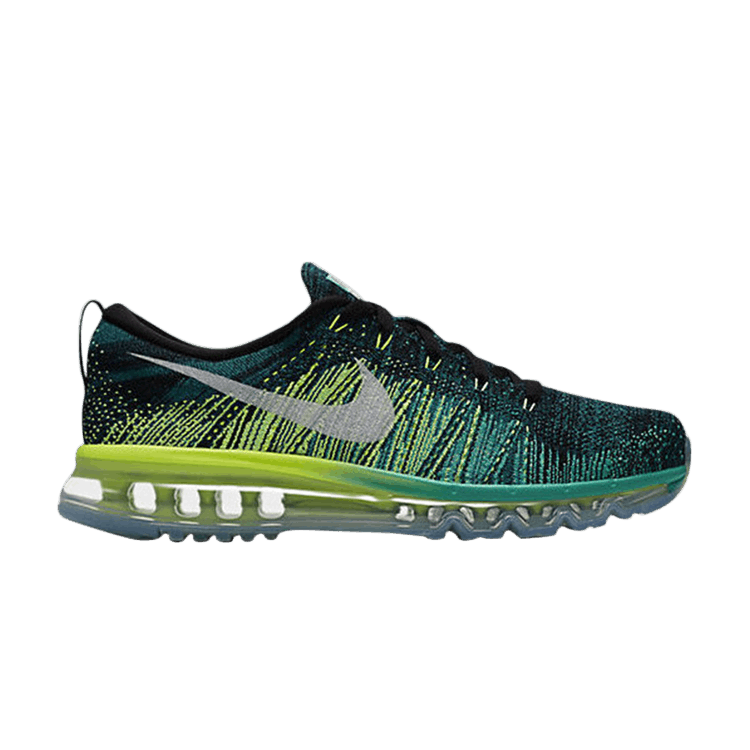 Nike Flyknit Air Max — Green/Yellow-Black-White