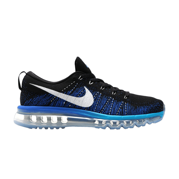 Nike Flyknit Air Max — Black/White-Game Royal-Blue Lagoon